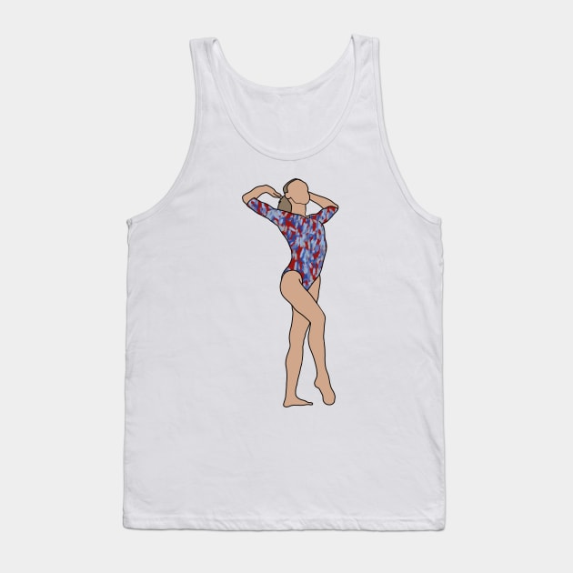 Olivia Greaves Gymnastics Drawing Tank Top by GrellenDraws